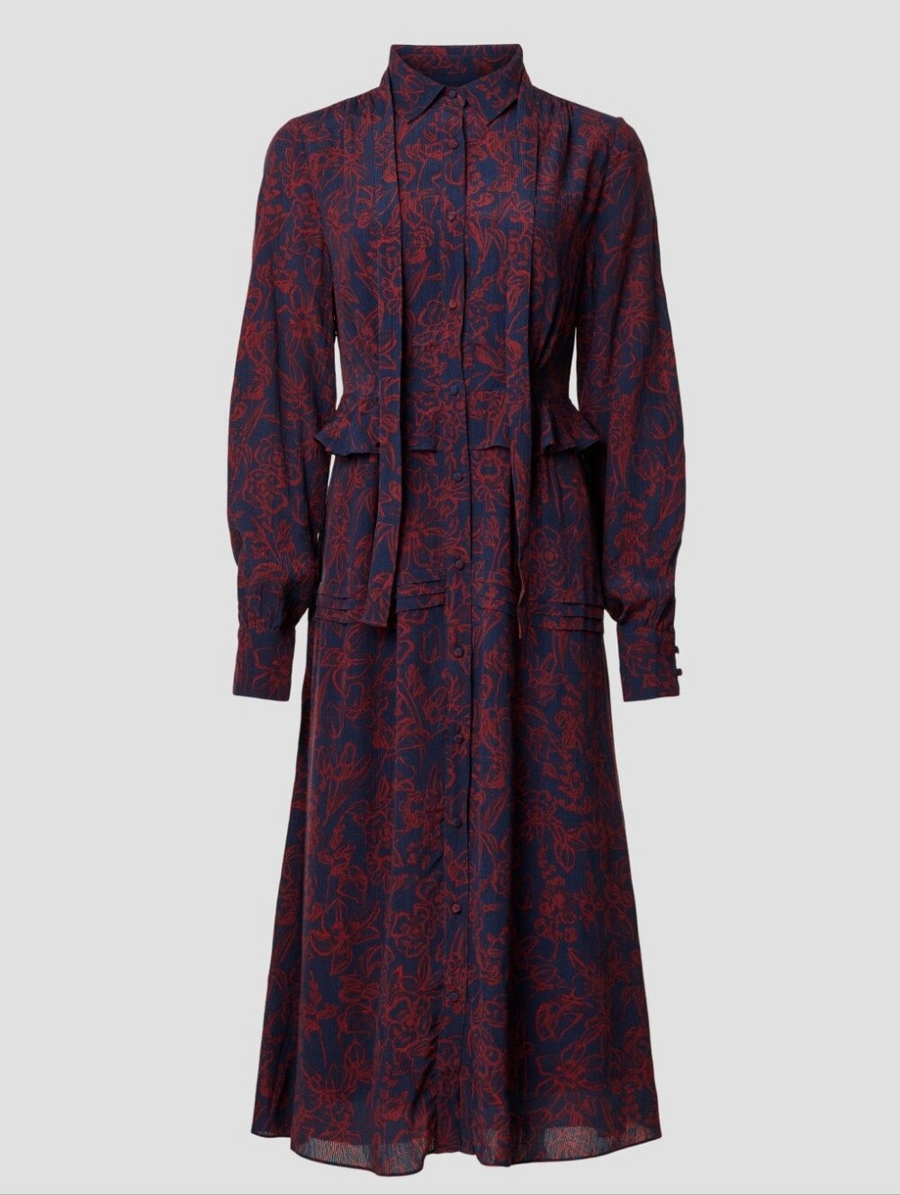 JASON WU | $410 Floral Shirt Dress - Picture 2 of 8